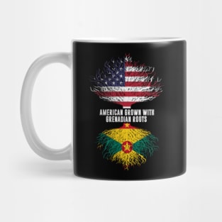 American Grown with Grenadian Roots USA Flag Mug